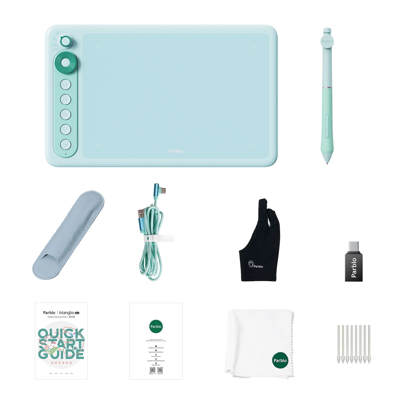 Parblo Intangbo X7 Drawing Tablet — Digital Graphics Tablet with 8192 Pressure Levels