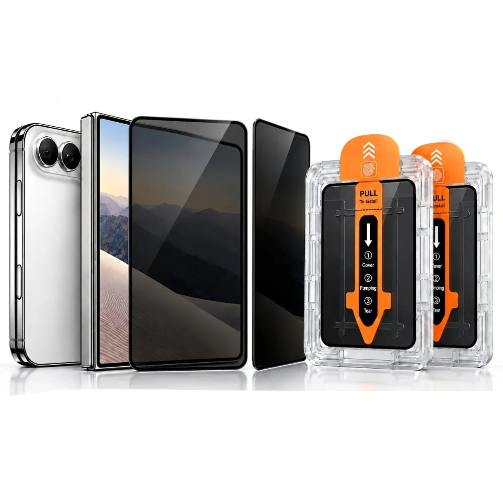 NNBILI Privacy Screen Protector — Anti-Spy Tempered Glass Film for iPhone Duo