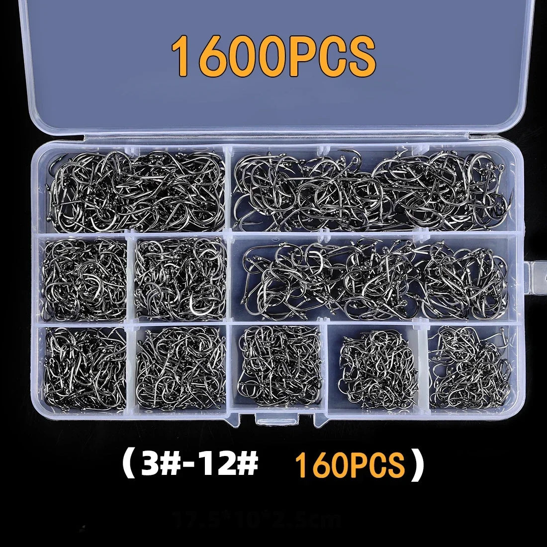 Carbon Steel Fishing Hooks — Sharp Barbed Circle Hooks for Saltwater & Freshwater