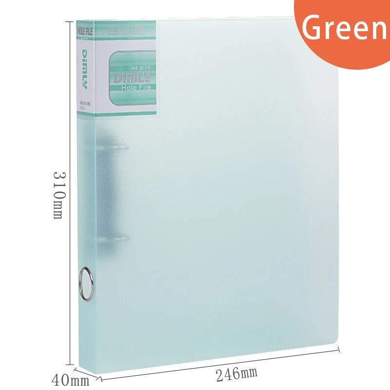 HUALIWEN A4 Binder Folder — Durable 2-Hole Document Organizer