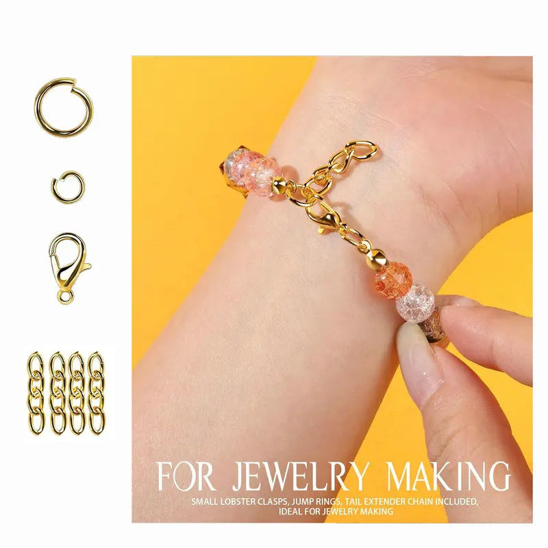 SMI Fine 265PCS Keychain Making Kit — DIY Jewelry & Craft Hardware Set