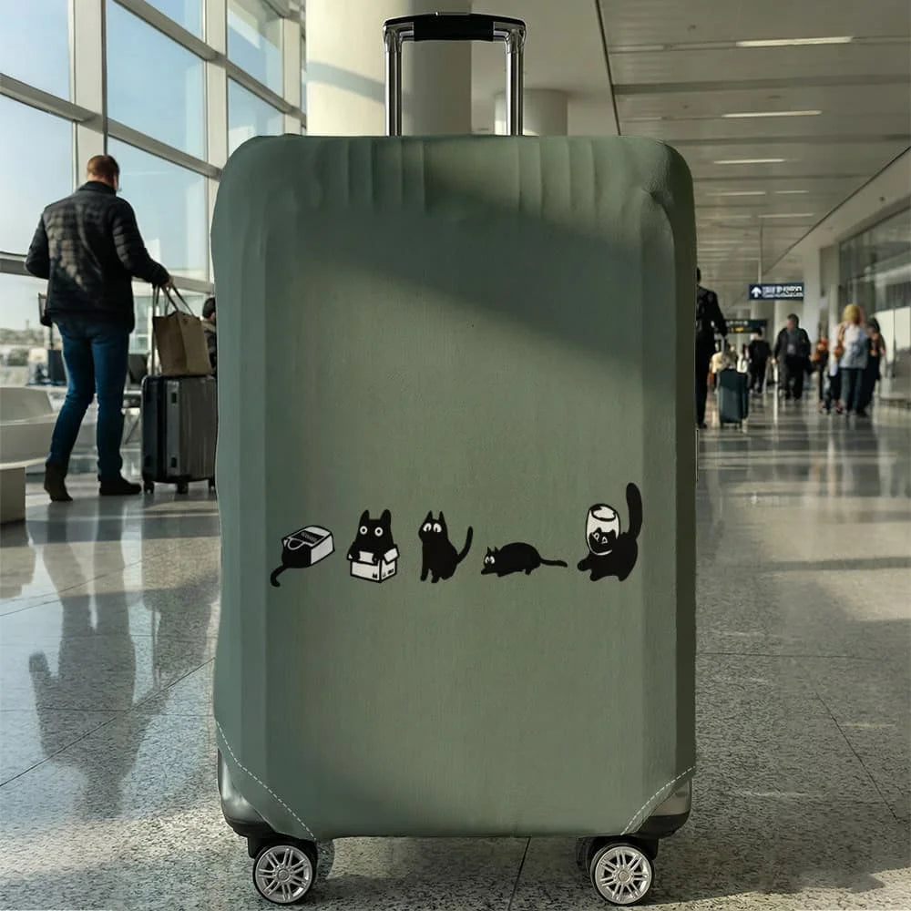 Elastic Luggage Cover Protector — Waterproof and Dustproof Suitcase Guard