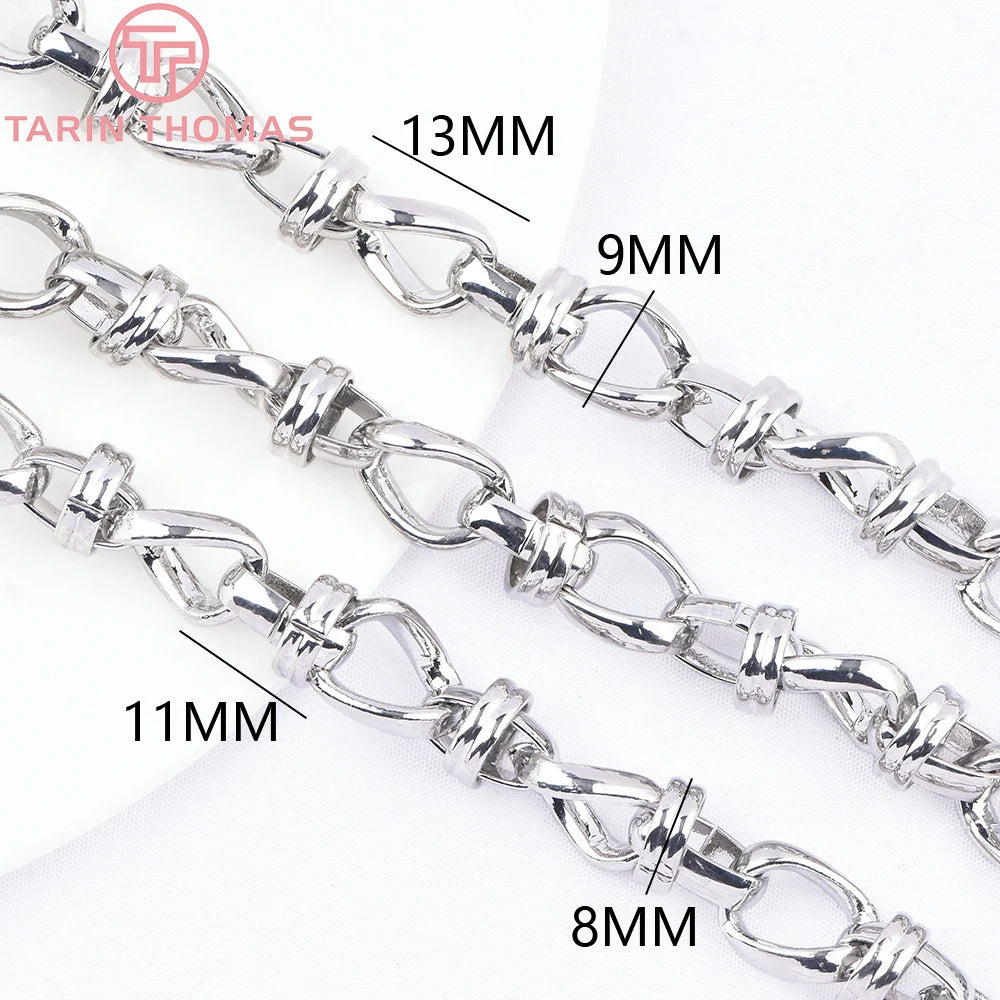 TARIN THOMAS Brass Jewelry Chain — 0.5 Meter DIY Necklace & Bracelet Link