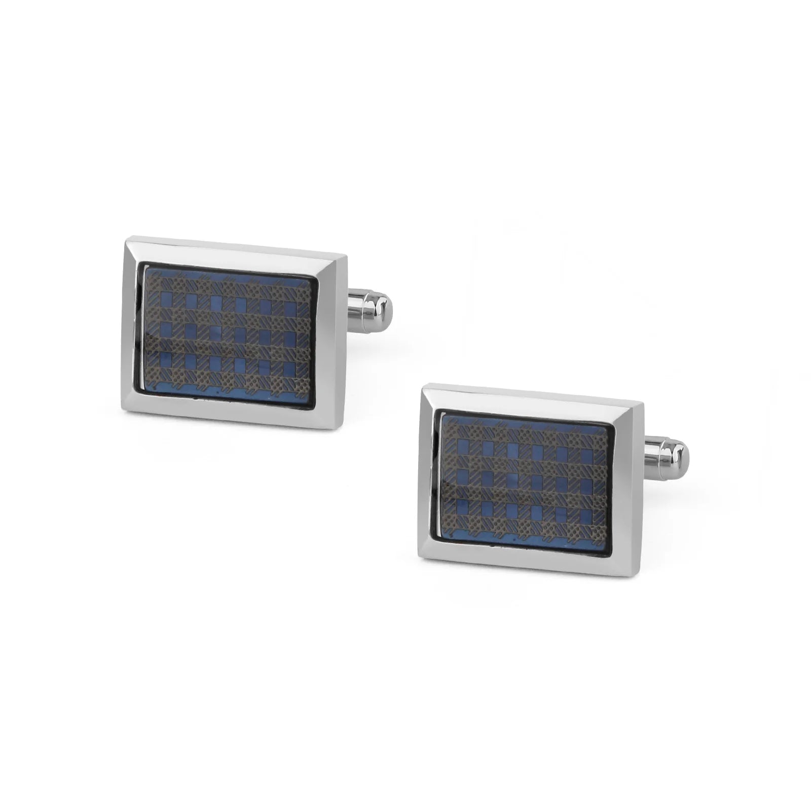 UJOY Luxury Copper Cufflinks — Elegant Round and Square Men's Jewelry Set