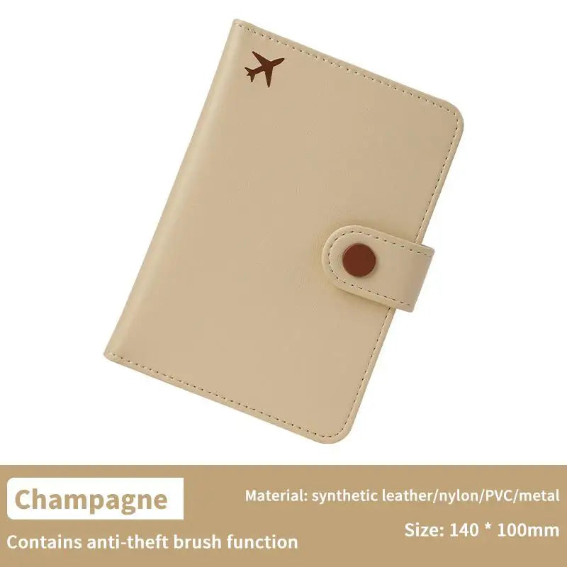 Shmacax Travel Passport Wallet — Waterproof PU Leather Organizer