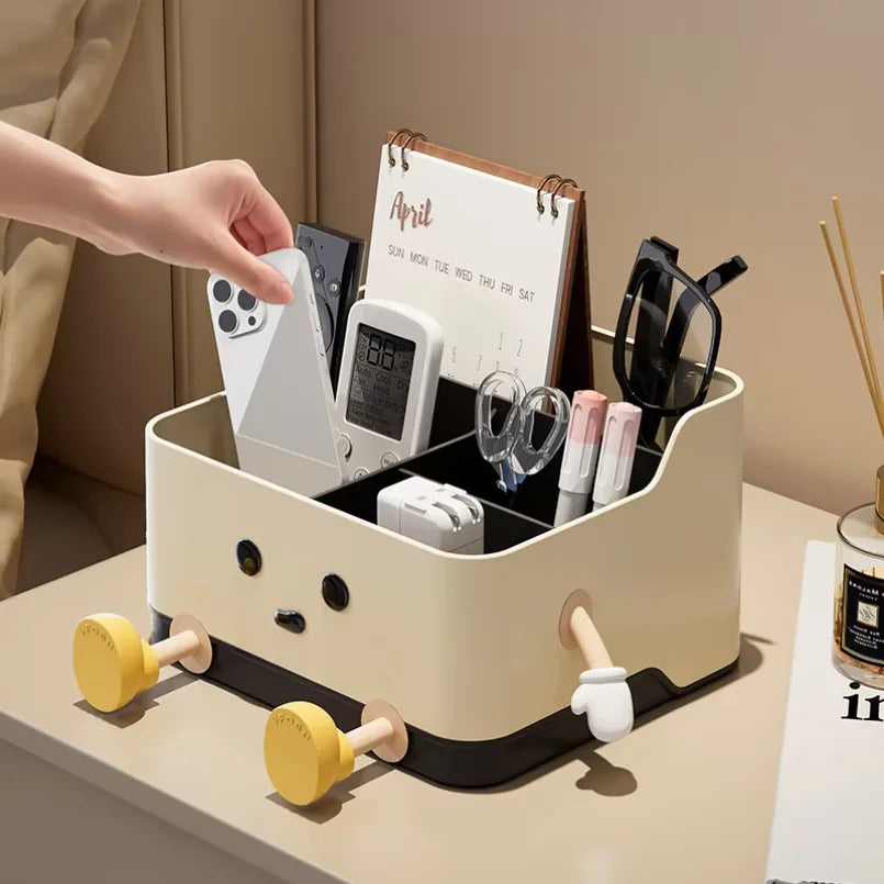 Desktop Storage Organizer — Multi-Compartment Stationery Sorting Box