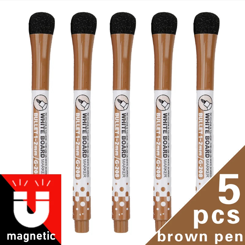 lqcrwoc Magnetic Whiteboard Markers — Erasable Dry Erase Pens for School & Home