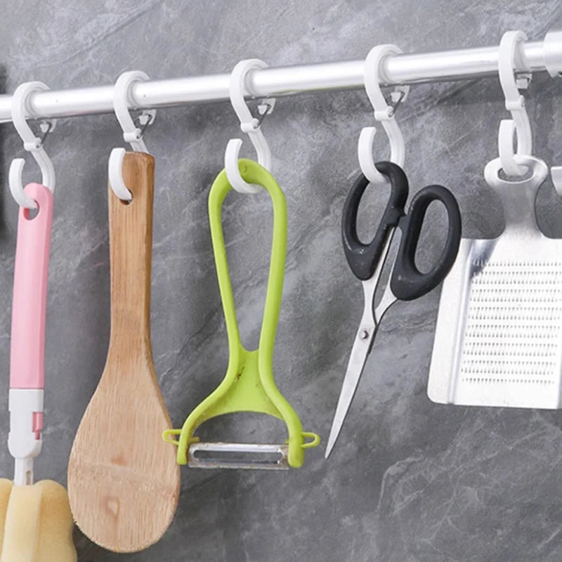 Multifunctional S-Shape Hanger Hooks — Durable Home & Kitchen Organizer