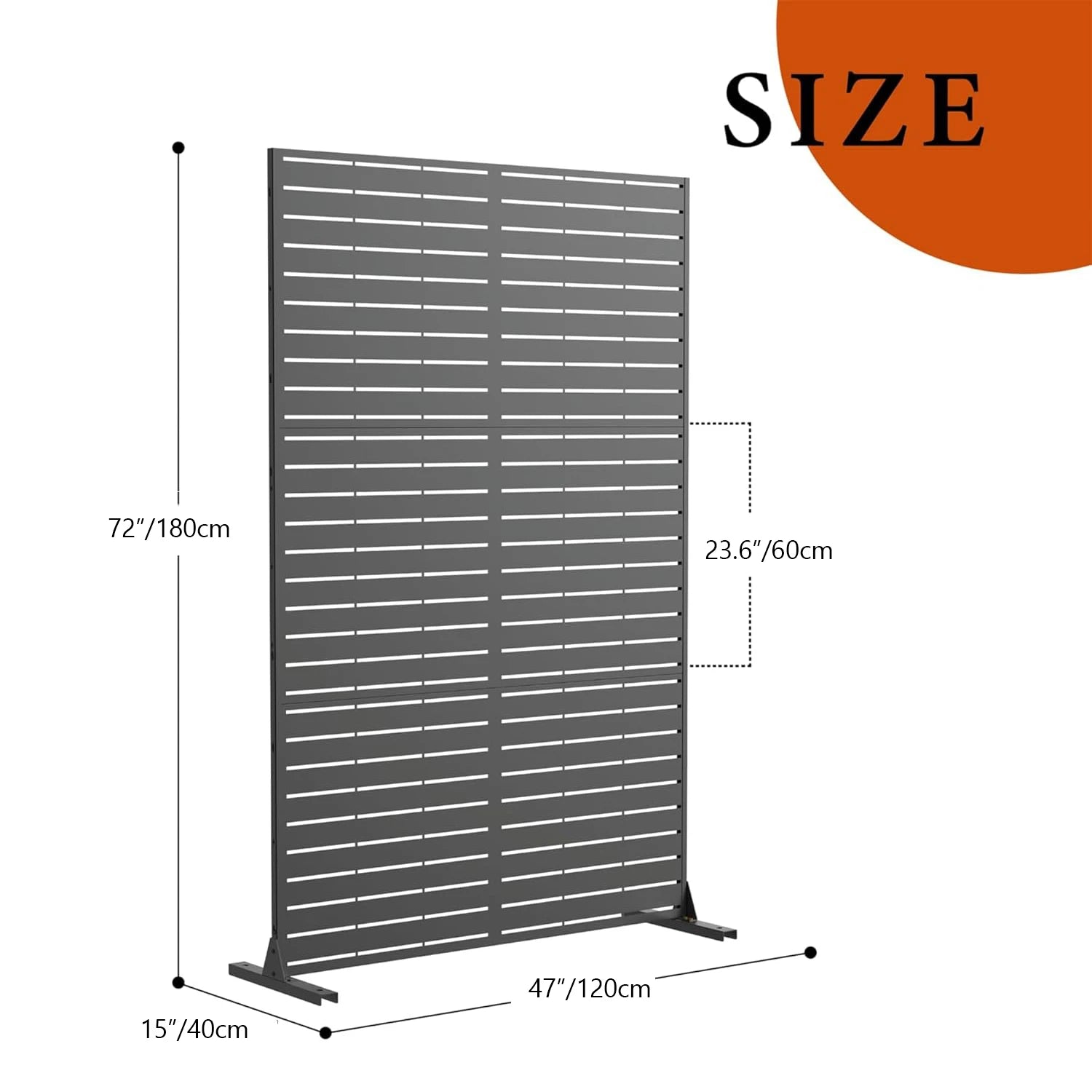 TWISTER.CK Decorative Garden Privacy Screen — Metal Outdoor Divider