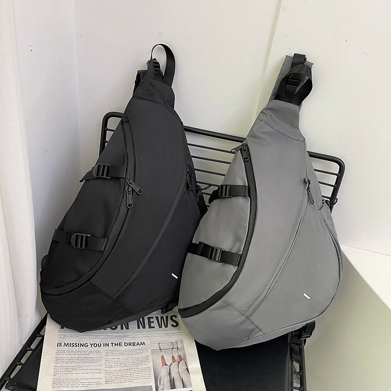 Large Capacity Nylon Sling Bag — Versatile Crossbody Shoulder Bag