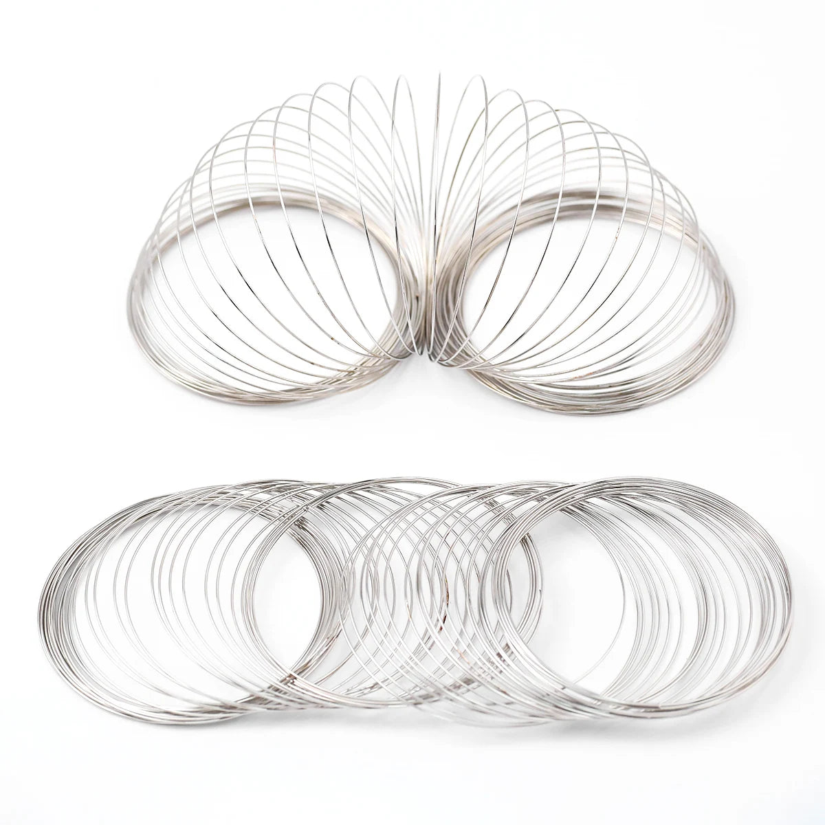 JHNBY Memory Steel Wire — 0.6mm Jewelry Making Findings, 50 Loops