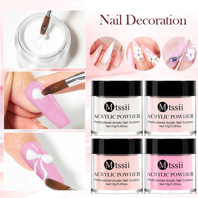 Mtssii Acrylic Nail Powder — Professional Extension & Manicure Kit