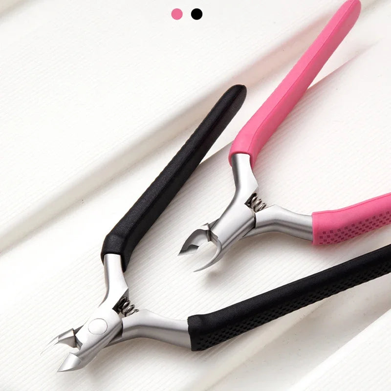 Stainless Steel Cuticle Nipper — Professional Manicure Trimmer Tool