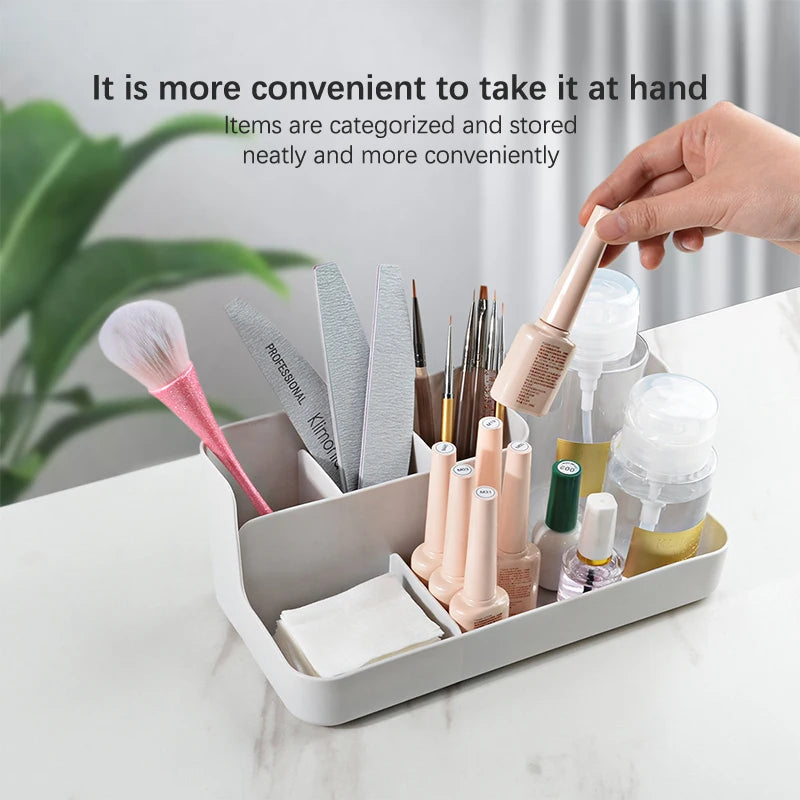 Nail Art Organizer Box — Multi-Purpose Storage Case for Cotton Pads & Tools