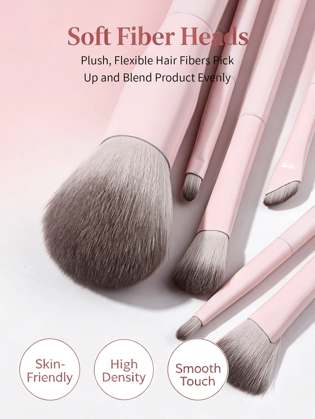 KOSSHOW Makeup Brush Set — Soft Synthetic Hair Beauty Tools, 17 Piece Kit