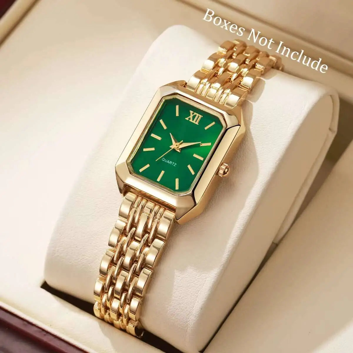 Elegant Rectangle Women's Quartz Watch — Stylish Analog Wristwatch for Girls