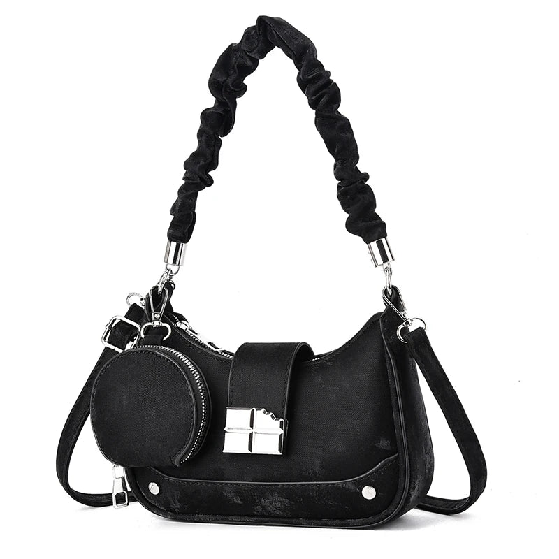 YaLePuck PU Leather Tote Bag — Large Capacity Shoulder Handbag