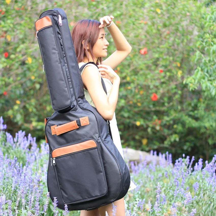 Acoustic Guitar Gig Bag — Padded Waterproof Oxford Nylon Case