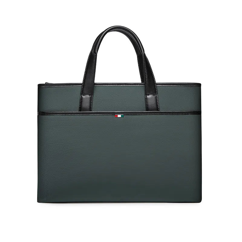 WilliamPAUL Men's Leather Business Briefcase — Professional Laptop Bag for Office and Travel