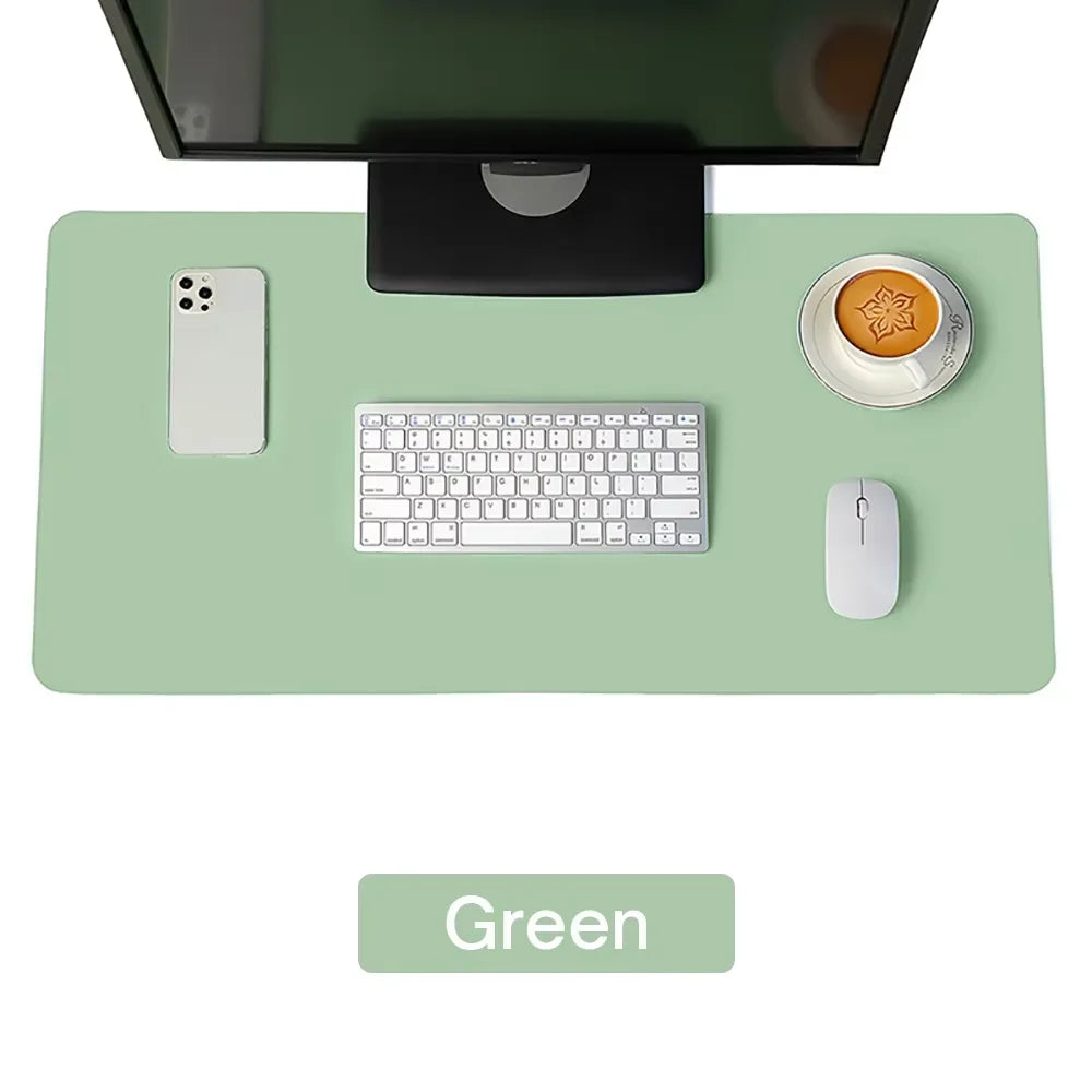 Hansong PU Leather Desk Mat — Waterproof Office & Gaming Mouse Pad