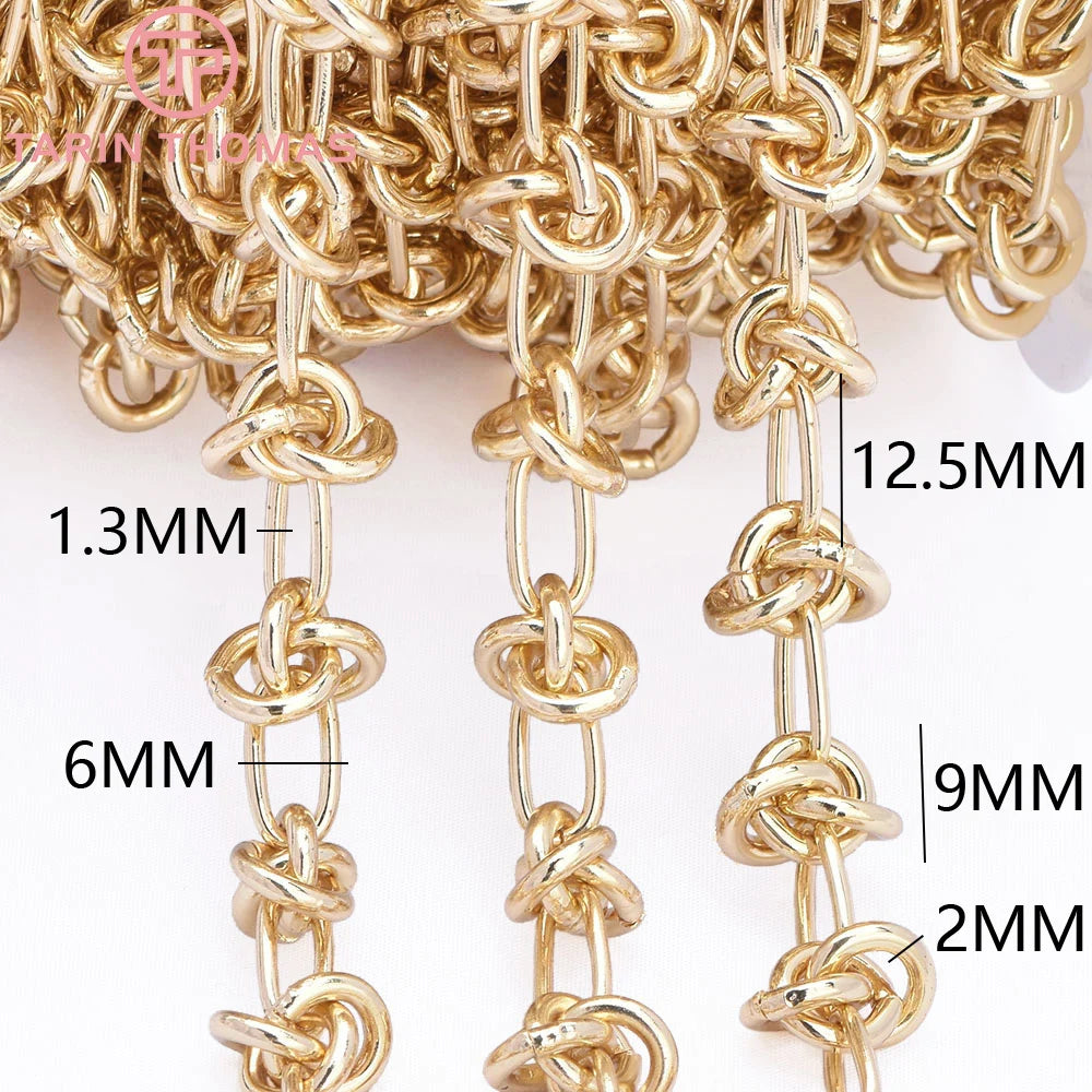 TARIN THOMAS Brass Jewelry Chain — 0.5 Meter DIY Necklace & Bracelet Link