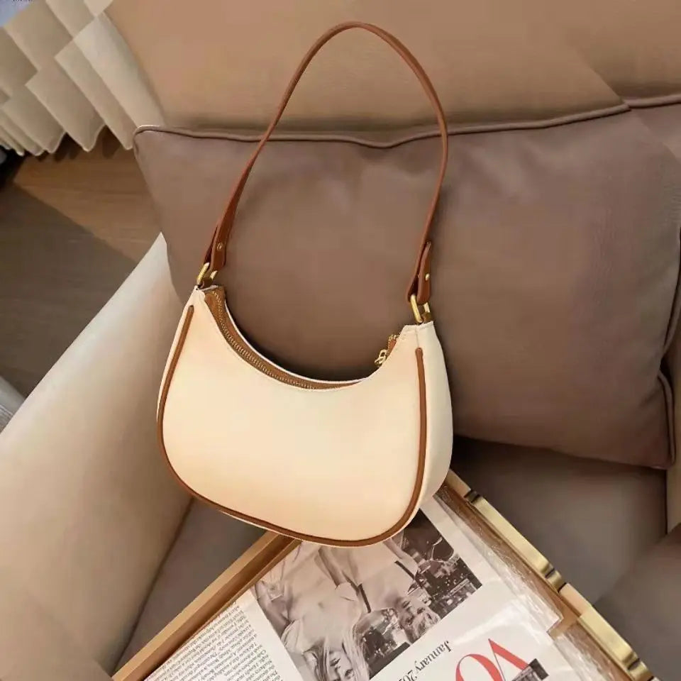 Women's PU Leather Clutch Handbag — Chic Underarm Shoulder Bag