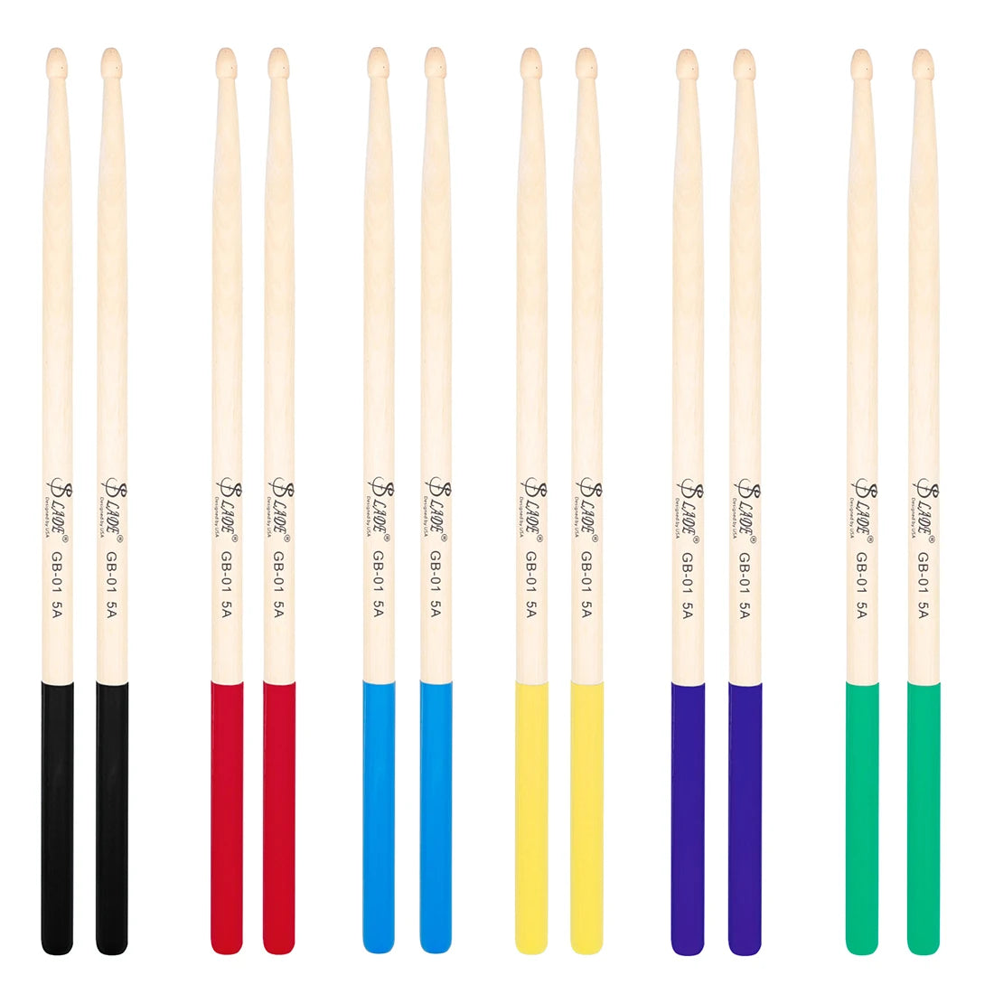 SLADE Maple Wood Drumsticks — Professional Non-Slip Percussion Sticks