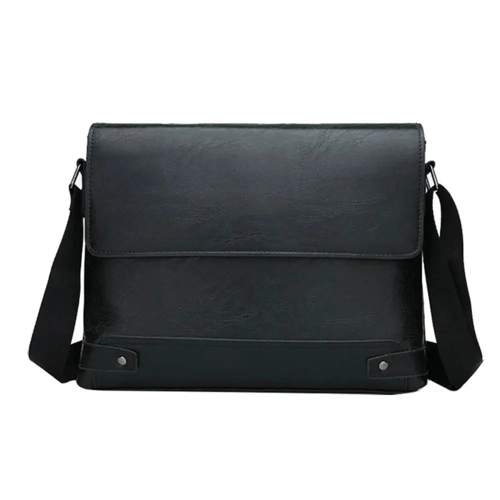 Men's PU Leather Business Briefcase — Professional Laptop Messenger Bag