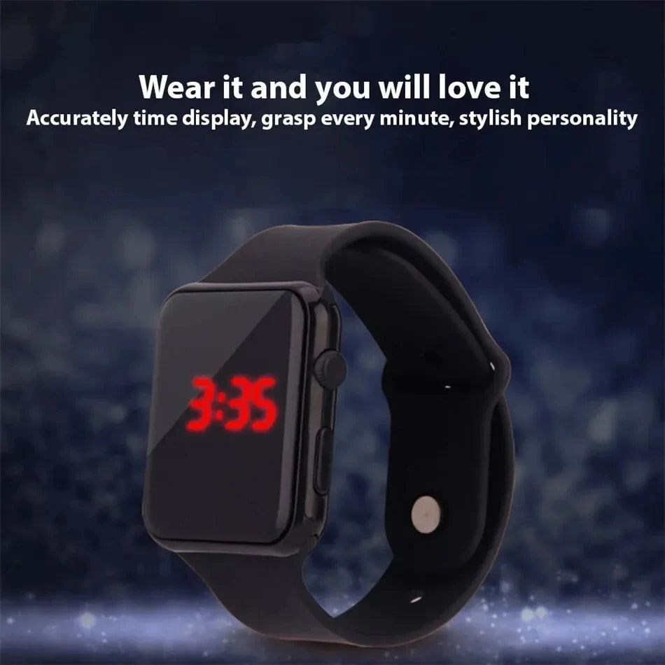 Digital LED Sport Watch — Lightweight Electronic Timepiece for Men and Women