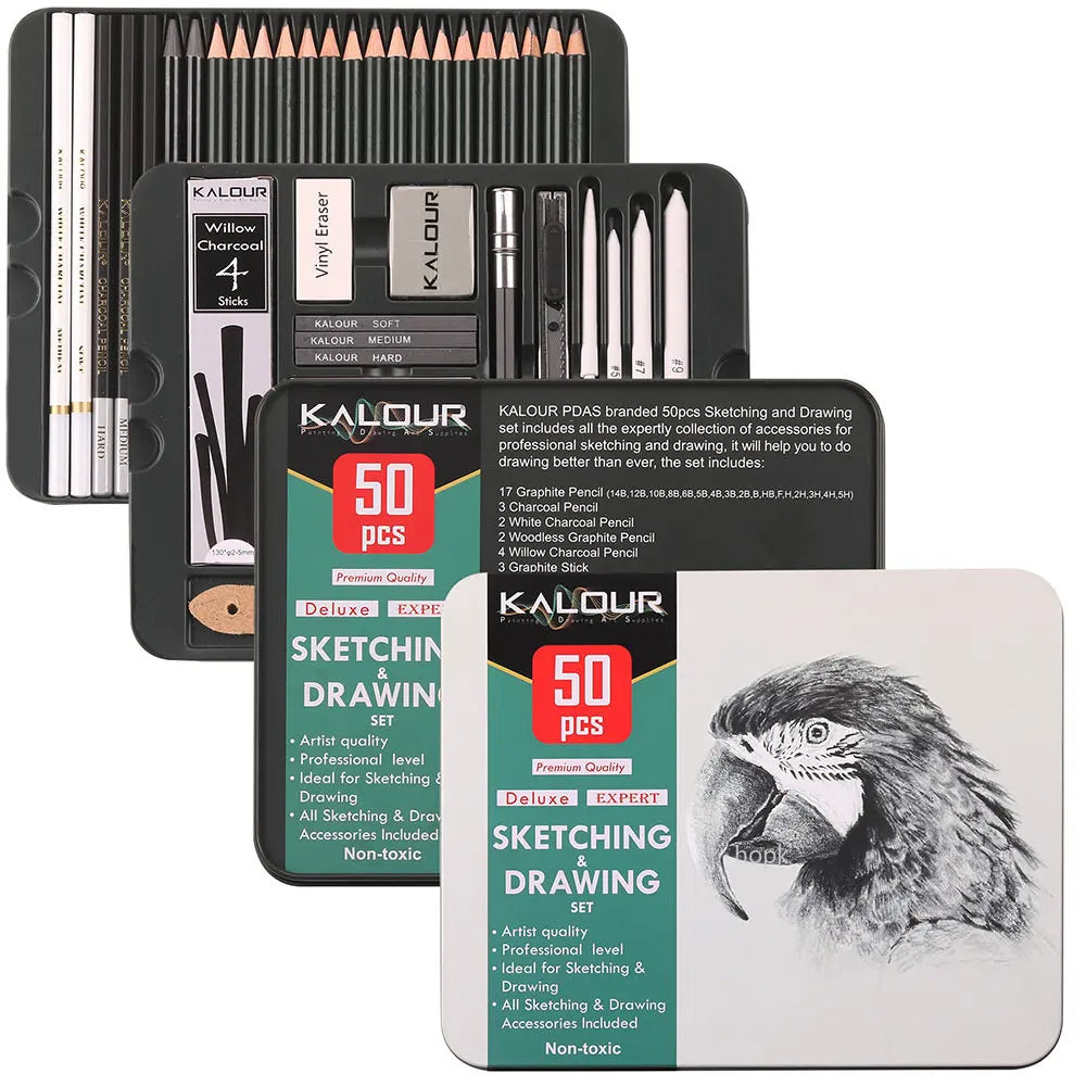 HOPK Professional Sketch Pencil Set — Comprehensive Drawing Kit for Artists