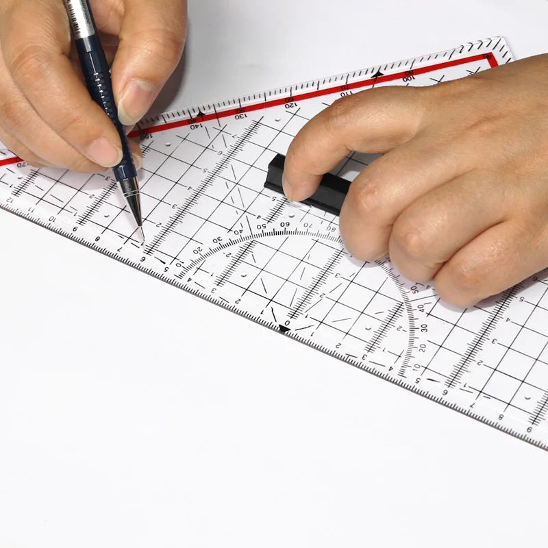 Isosceles Triangle Drawing Board — Professional Ruler & Protractor for Woodworking