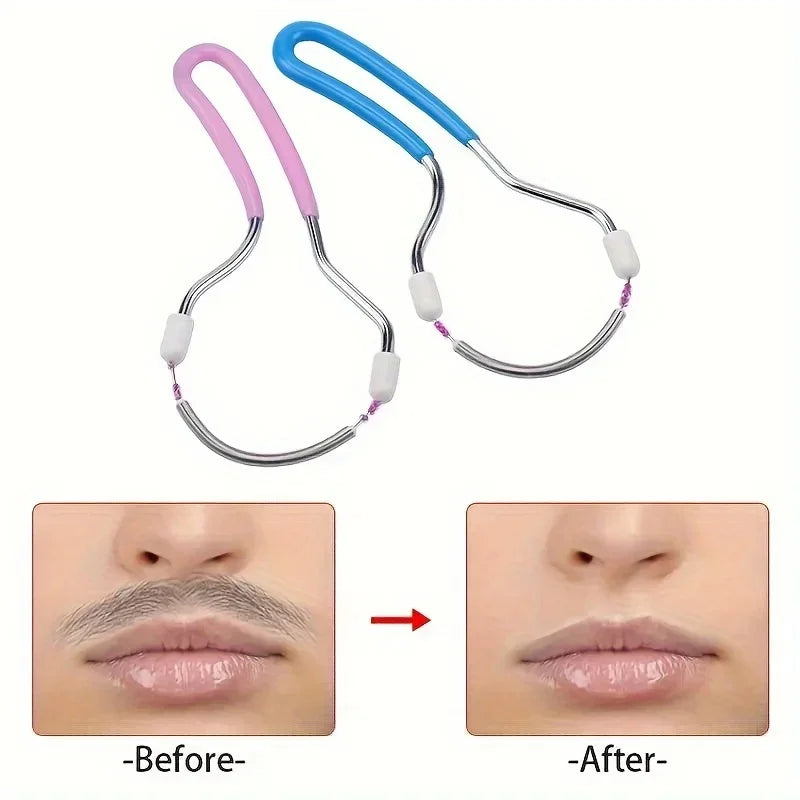 Portable Facial Spring Epilator — Handheld Hair Removal Tool for Smooth Skin