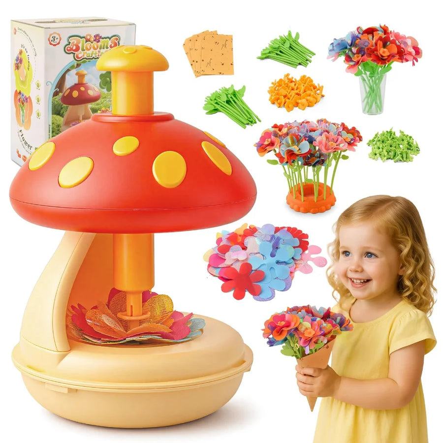 Fabric Flower Bouquet Craft Kit — DIY Press-to-Create Flower Maker Set