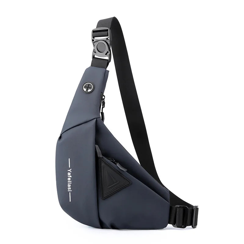 Nylon Sling Chest Bag — Compact Crossbody Messenger for Men