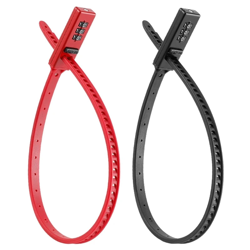 Adjustable Zip Tie Cable Lock — Multi-Purpose Combination Security Lock
