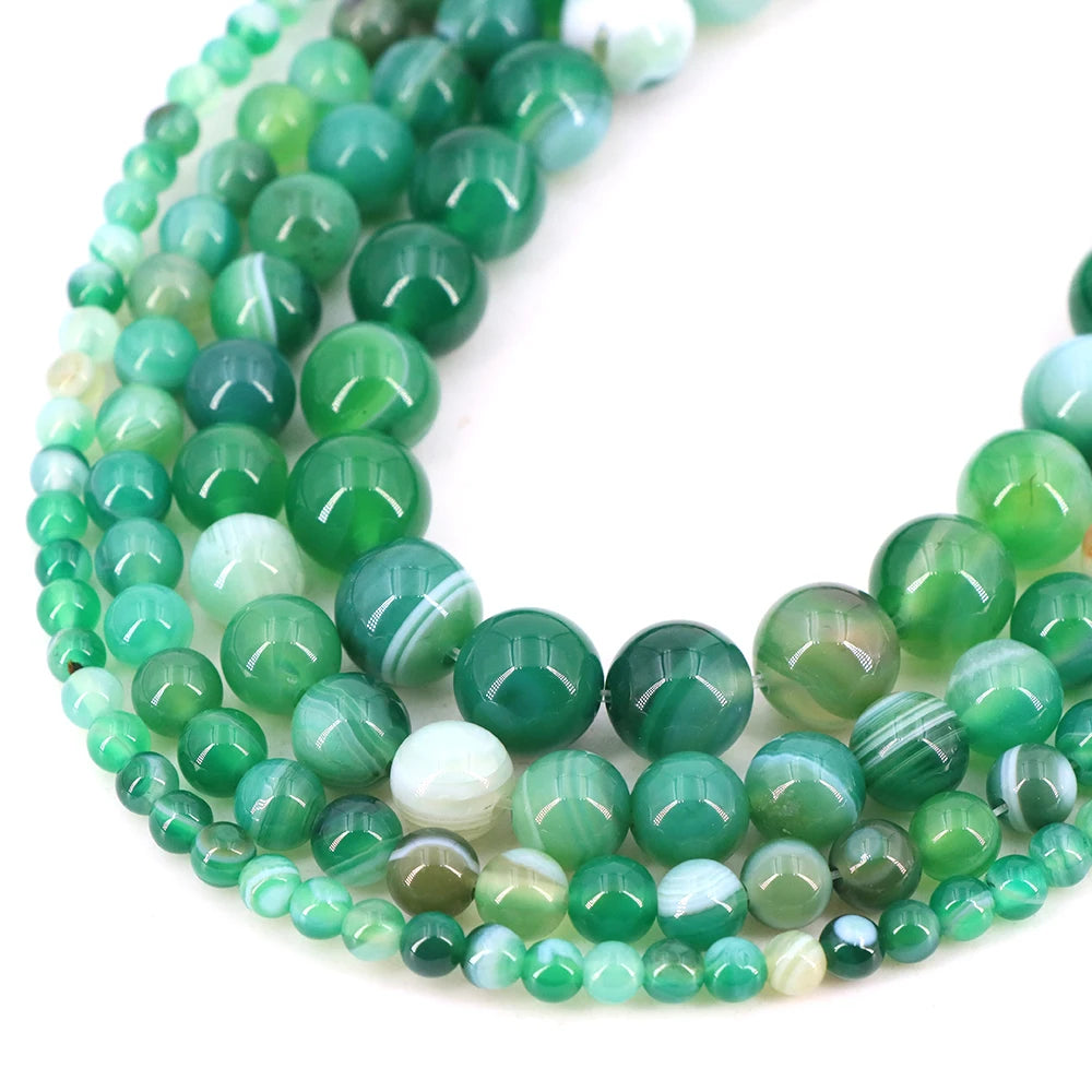 Natural Stone Gemstone Beads — Round Crystal Spacers for Jewelry Making
