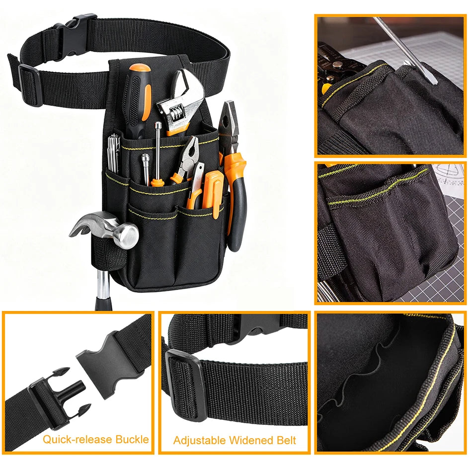 Deli Multi-Functional Tool Waist Pouch — Durable Oxford Cloth Organizer