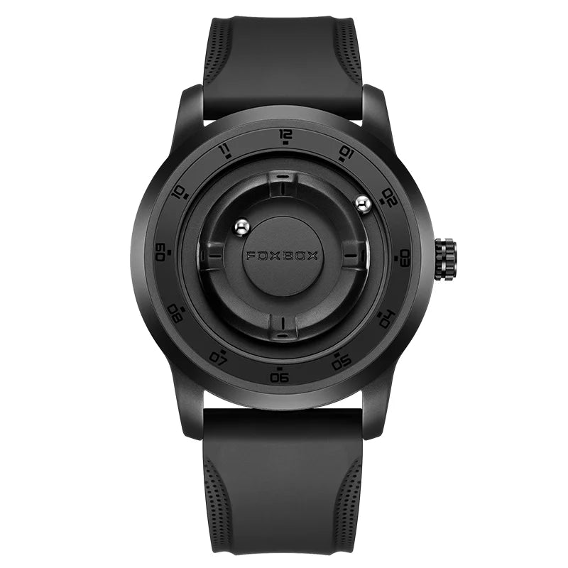 foxbox Planet Design Quartz Watch — Floating Magnetic Pointer Men's Timepiece