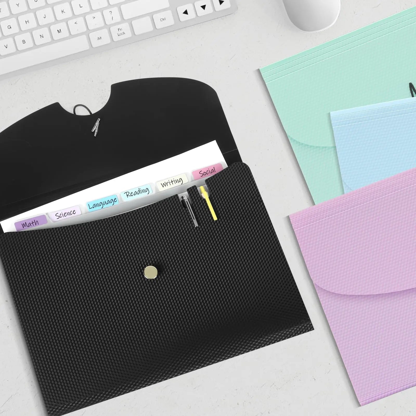 Expanding File Folder — 7 Pocket Accordion Organizer for A4 & Letter