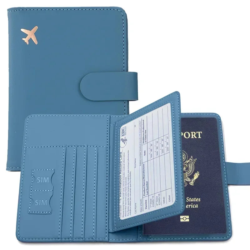 dawndesslo PU Leather Passport Cover — Travel Wallet & Card Holder