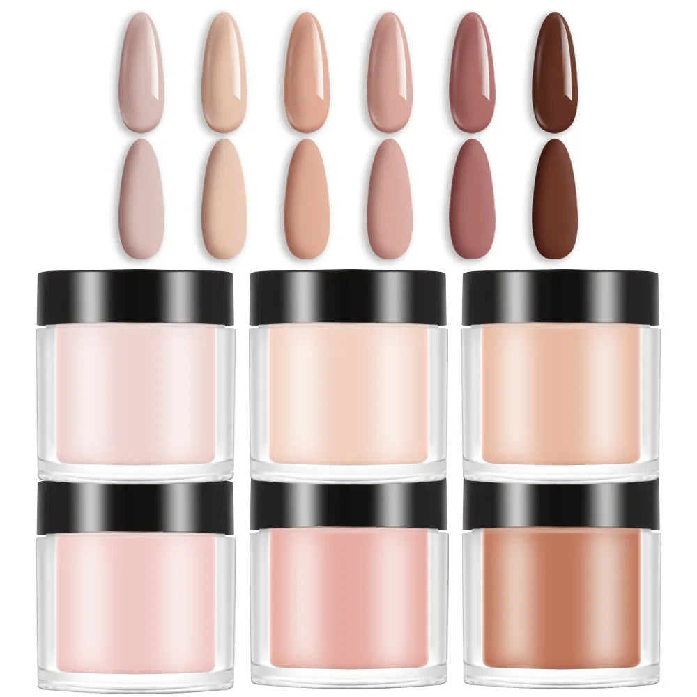 HotPress Professional Acrylic Nail Kit — 8-Piece Monomer and Powder Set