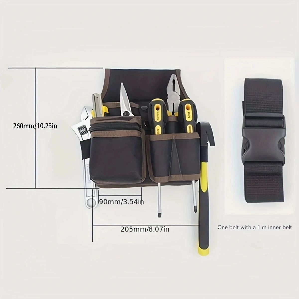 Multifunctional Tool Storage Waist Bag — Durable Nylon Organizer for Electricians