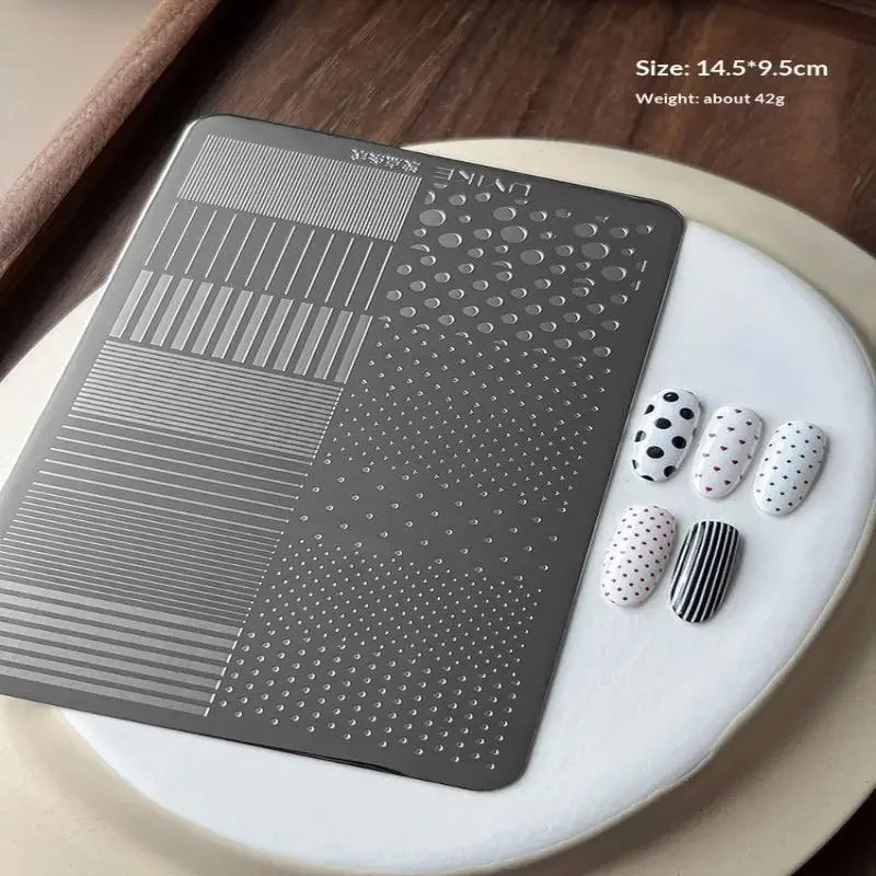 Stainless Steel Nail Stamping Plates — Precision Pattern Transfer Tool