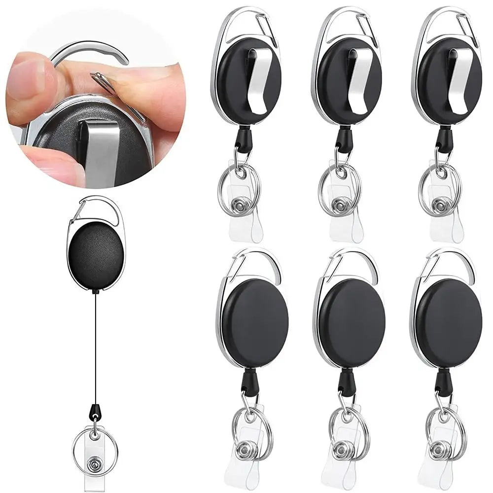 Retractable Badge Holder — Heavy Duty ID Clip with 69cm Cord
