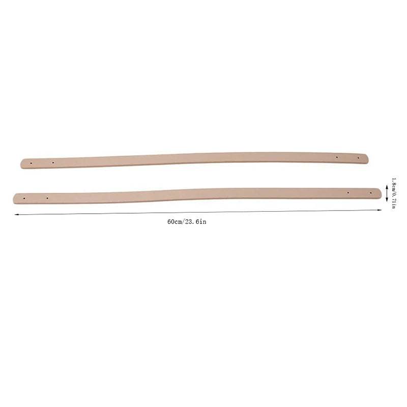 PU Leather Bag Strap Replacement — Set of 2 Handmade Handles for DIY Totes