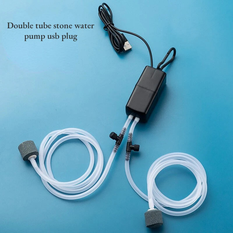 Mini Aquarium Air Pump Kit — Silent Oxygenation System for Fish Tanks