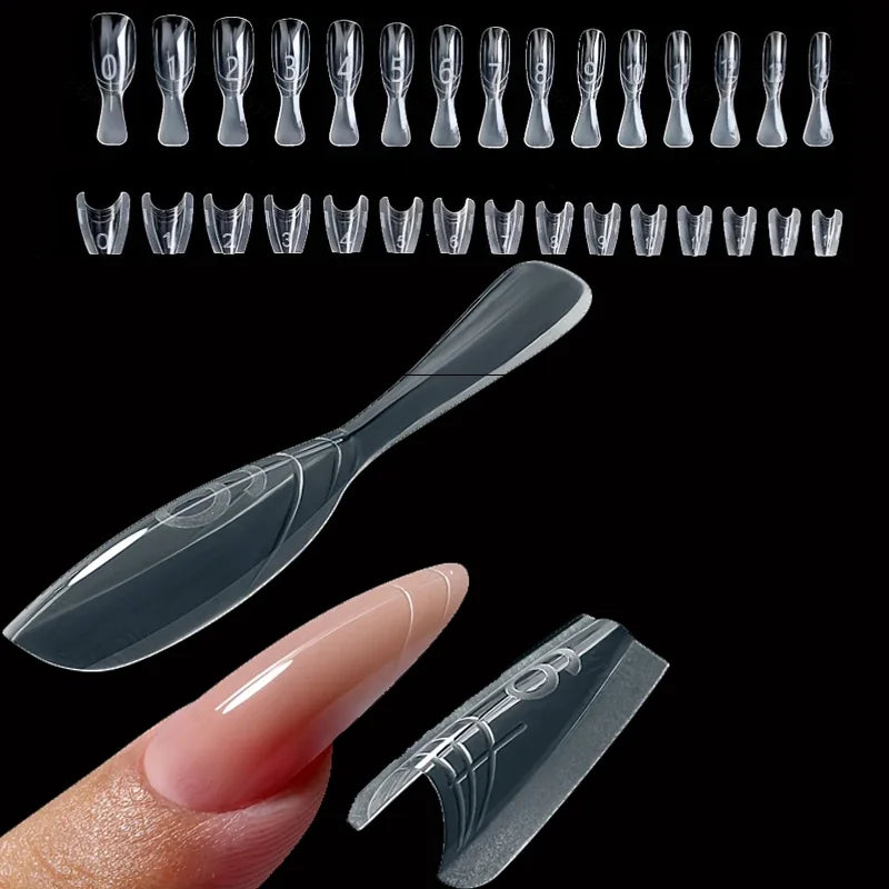 Dual-Form Nail Extension Molds — 240 Piece Set for Quick Manicures