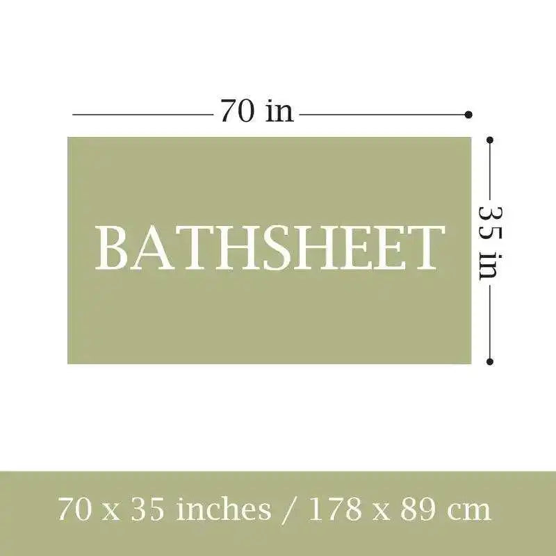 Oversized Cotton Bath Towel Set — Extra Large Absorbent Bath Sheets