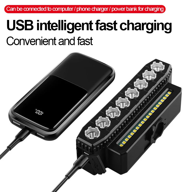 USB Rechargeable Bicycle Light — High-Brightness Handlebar Headlight