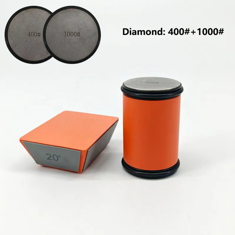 RSCHEF Rolling Knife Sharpener & Magnetic Holder — Diamond Stone Kit